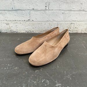 Bottega Veneta Natural Suede Atomic Ballet Flats Size 8